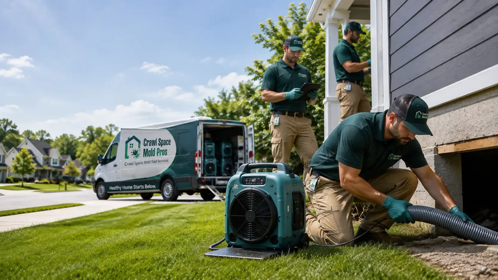 Crawl Space Mold Removal in Waldo, WI
